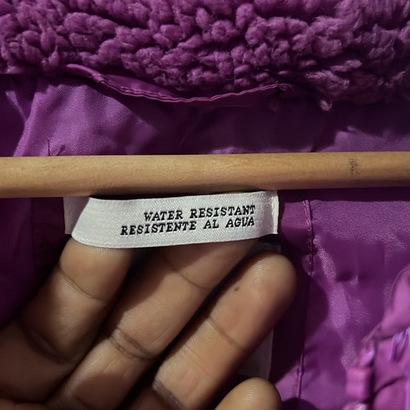 NWT a new day Water Resistant long Puffer Jacket with two pockets and Hoodie - Picture 8 of 11